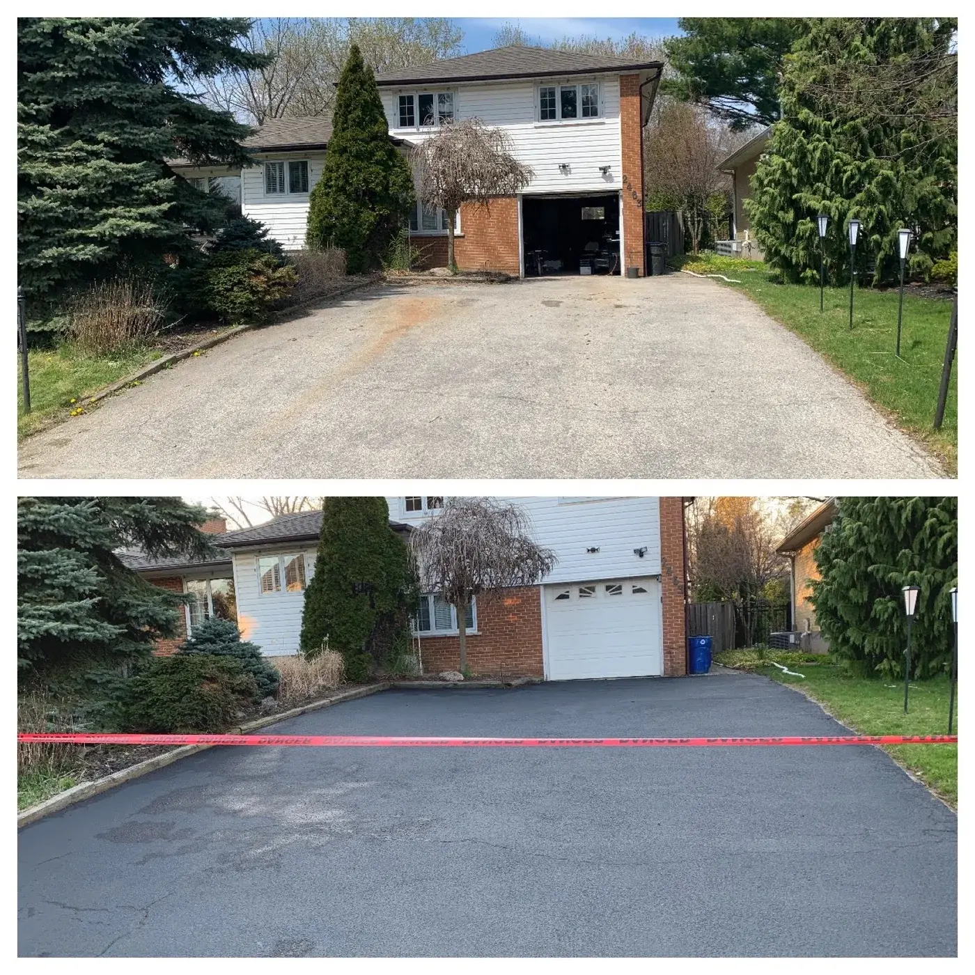 Asphalt driveway restored by The Driveway Doctor